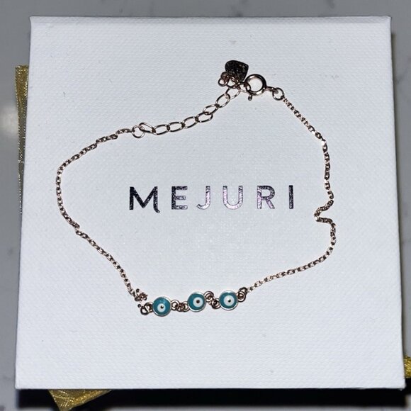 Mejuri Evil Eye Rose Gold Vermeil Bracelet (Old HTF style) - Picture 1 of 7